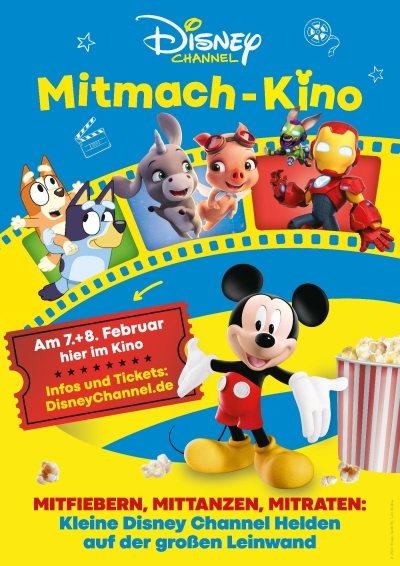 Filmplakat DISNEY Mitmach-Kino | nur am 7. + 8. Februar 