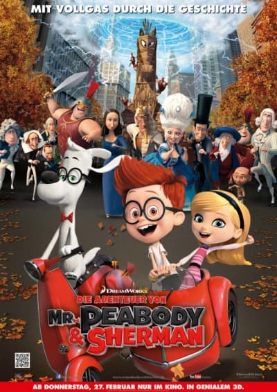 Filmplakat Die Abenteuer von Mr. Peabody & Sherman