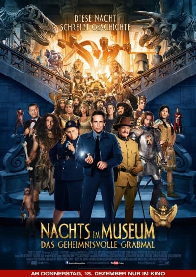 Filmplakat Nachts im Museum - Das geheimnisvolle Grabmal