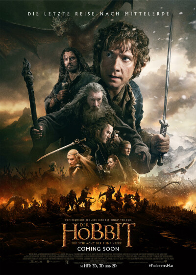 Filmplakat Der Hobbit: Die Schlacht der fünf Heere