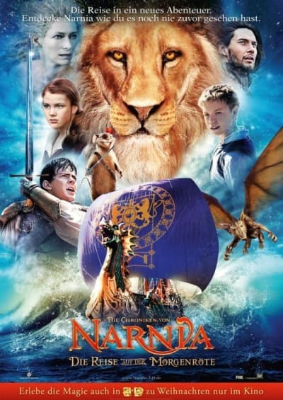 Filmplakat Die Chroniken von Narnia: Die Reise auf der Morgenröte